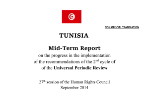 TUNISIA Mid-Term Report