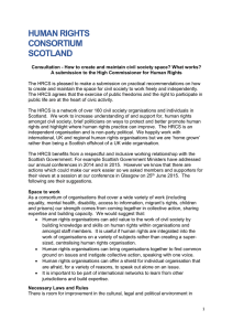 HUMAN RIGHTS CONSORTIUM SCOTLAND