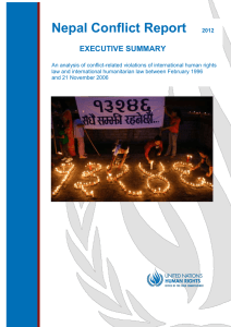 Nepal Conflict Report EXECUTIVE SUMMARY