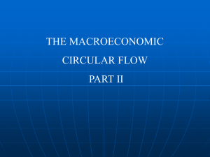 THE MACROECONOMIC CIRCULAR FLOW PART II