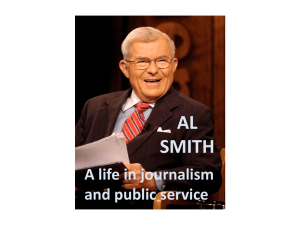 AL SMITH A life in journalism and public service