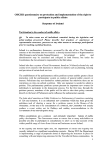OHCHR questionnaire on protection and implementation of the right to