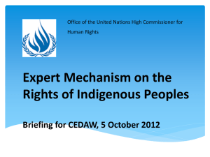 Expert Mechanism on the Rights of Indigenous Peoples