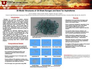 3D Model Structures of Oil Shale Kerogen and Sand Tar...