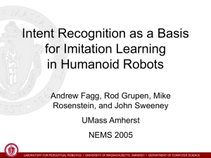 Intent Recognition as a Basis for Imitation Learning in Humanoid Robots