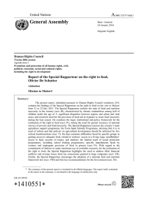 A General Assembly United Nations Human Rights Council