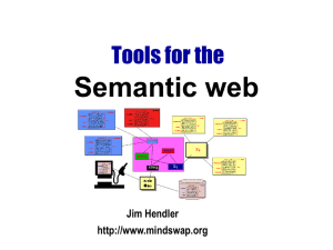 Semantic web Tools for the Jim Hendler