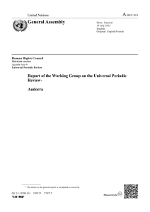 A General Assembly  Report of the Working Group on the Universal Periodic