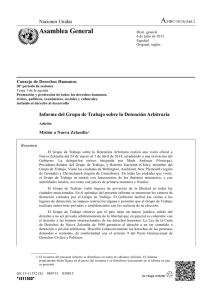 A Asamblea General Naciones Unidas Consejo de Derechos Humanos