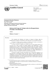 A Asamblea General Naciones Unidas Consejo de Derechos Humanos