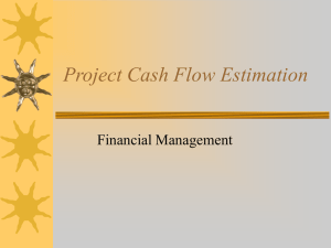 Project Cash Flow Estimation Financial Management