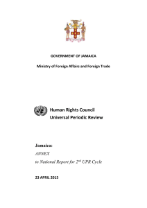 Human Rights Council Universal Periodic Review  Jamaica: