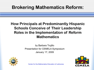 Brokering Mathematics Reform:
