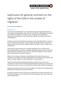 Submission for general comment on the migration