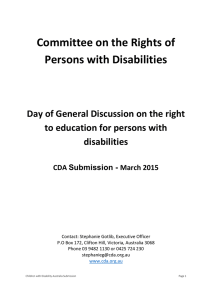 Committee on the Rights of Persons with Disabilities