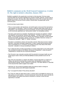 RuReSA comments on the: Draft General Comment no. 4 Article