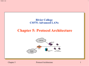 Chapter 5: Protocol Architecture Rivier College CS575: Advanced LANs Chapter 5