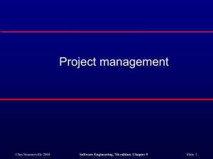 Project management ©Ian Sommerville 2004 Slide  1
