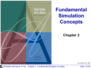 Fundamental Simulation Concepts Chapter 2