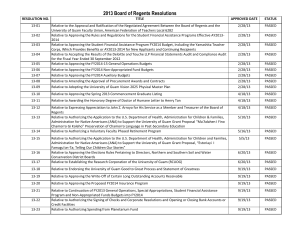 2013 Board of Regents Resolutions