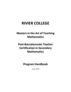 RIVIER COLLEGE