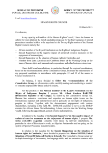 CONSEIL DES DROITS DE L’HOMME HUMAN RIGHTS COUNCIL  20 March 2015