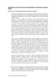 Questionnaire on the right of persons with disabilities to participation... making Questions for National Human Rights Institutions (English):