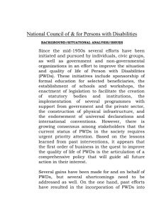National Council of &amp; for Persons with Disabilities