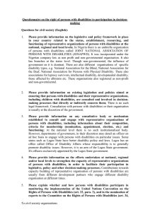 Questionnaire on the right of persons with disabilities to participation... making Questions for civil society (English):