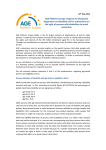 AGE Platform Europe response to UN Special