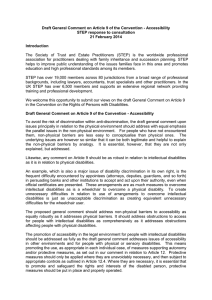 Draft General Comment on Article 9 of the Convention -... STEP response to consultation 21 February 2014