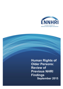 Human Rights of Older Persons: Review of