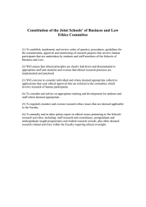 Constitution of the Joint Schools’ of Business and Law Ethics Committee