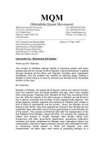 MQM (Muttahida Quami Movement)
