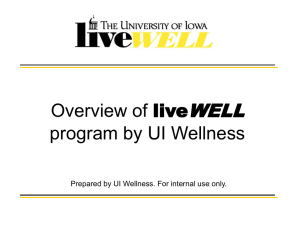 WELL Overview of program by UI Wellness live