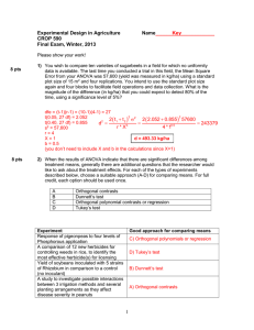 Experimental Design in Agriculture Name  CROP 590