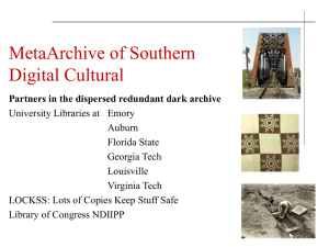MetaArchive of Southern Digital Cultural