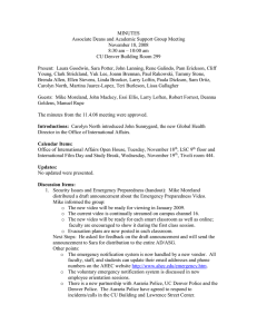 MINUTES Associate Deans and Academic Support Group Meeting November 18, 2008