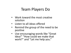 Team Players Do
