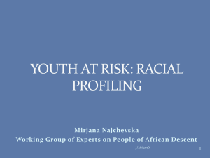 Mirjana Najchevska Working Group of Experts on People of African Descent 1 7/26/2016