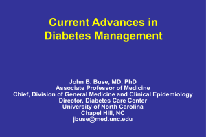 Current Advances in Diabetes Management