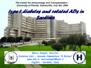 type 1 diabetes and related ADs in Sardinia
