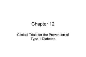 Chapter 12 Clinical Trials for the Prevention of Type 1 Diabetes