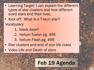 • Learning Target: I can explain the different
