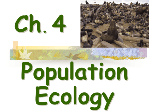 Ch 4 Population Ecology