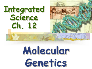 Molecular Genetics Integrated Science