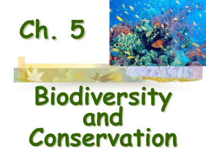 Ch. 5 Biodiversity and Conservation