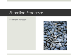 Shoreline Processes Sediment Transport