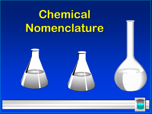 Chemical Nomenclature