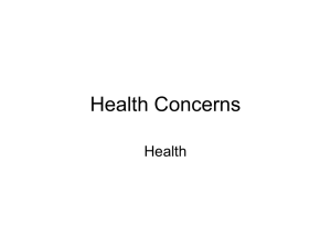 Health Concerns Health